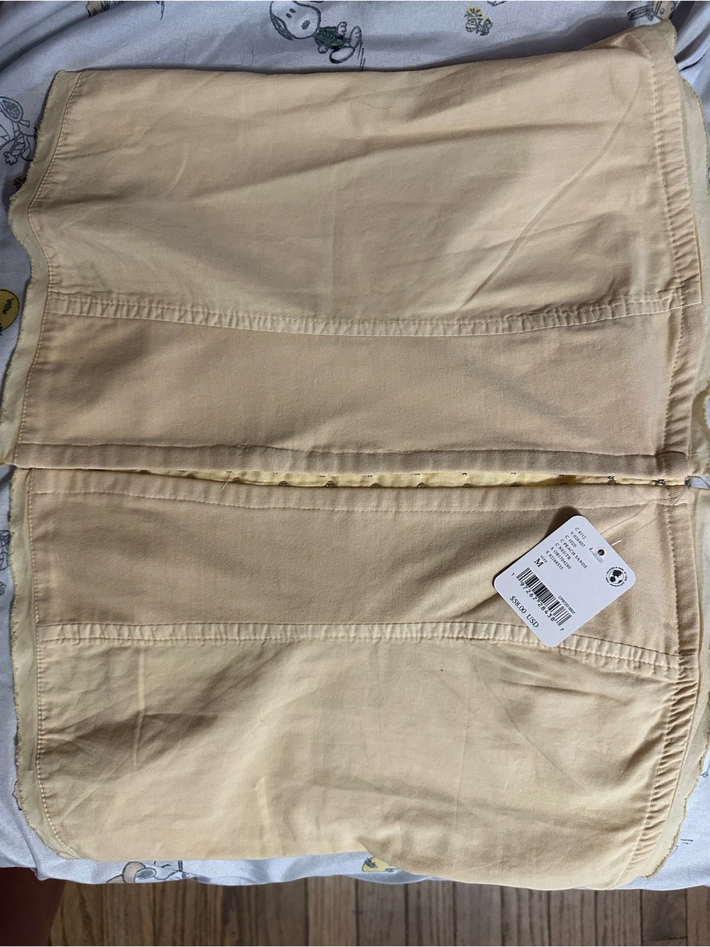 Free People Pale Yellow Strapless Bustier Top - NWT